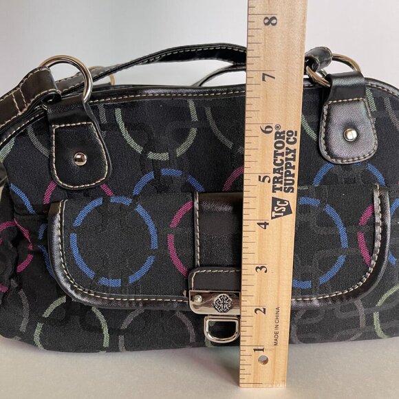 Treviso Black with Polka Dots Shoulder Bag - Picture 11 of 11